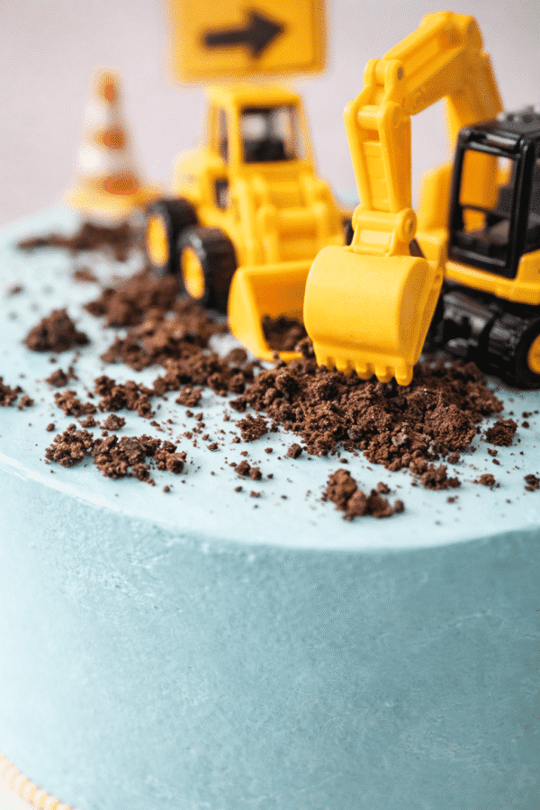 Project Complete Cake Construction Cake NYC - Custom Kids Cake by Crumbly Bakery