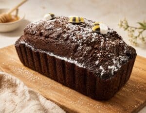 Rosh Hashanah Honey Cake Loaf by Crumbly Cafe & Bakery NYC with rich honey flavor and a moist, tender crumb