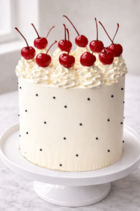 Black & White Cherry Cake NYC