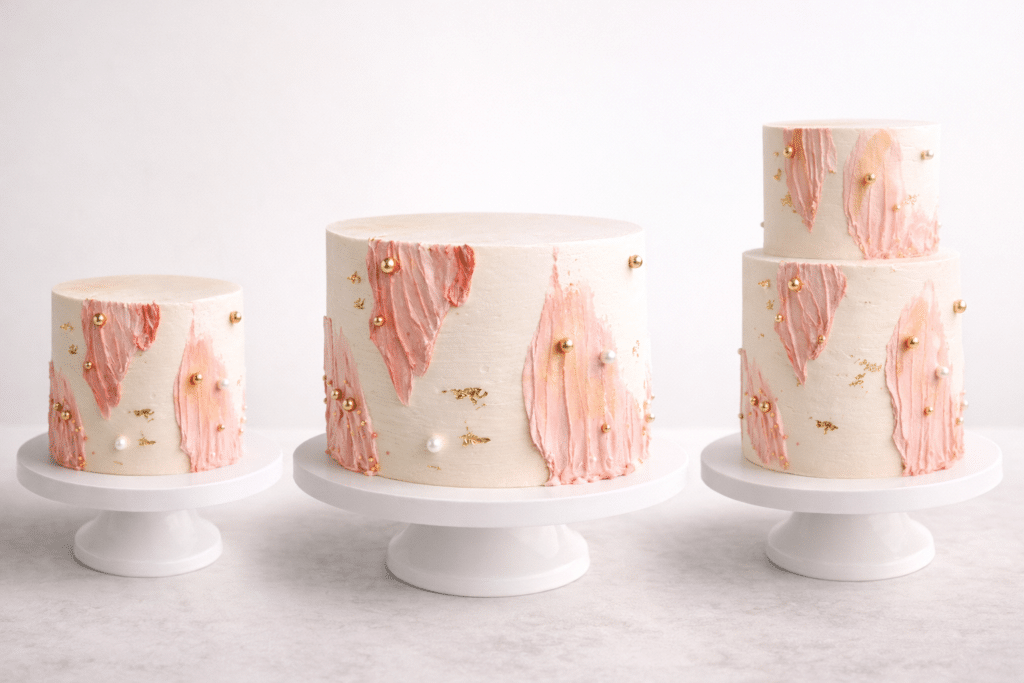 The Elegant Artistry Cake NYC by CrumblyNYC Sizes