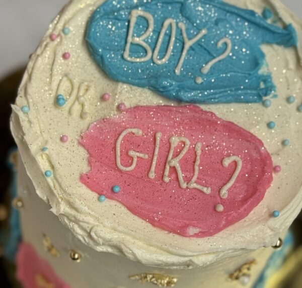 Gender Reveal Cake
