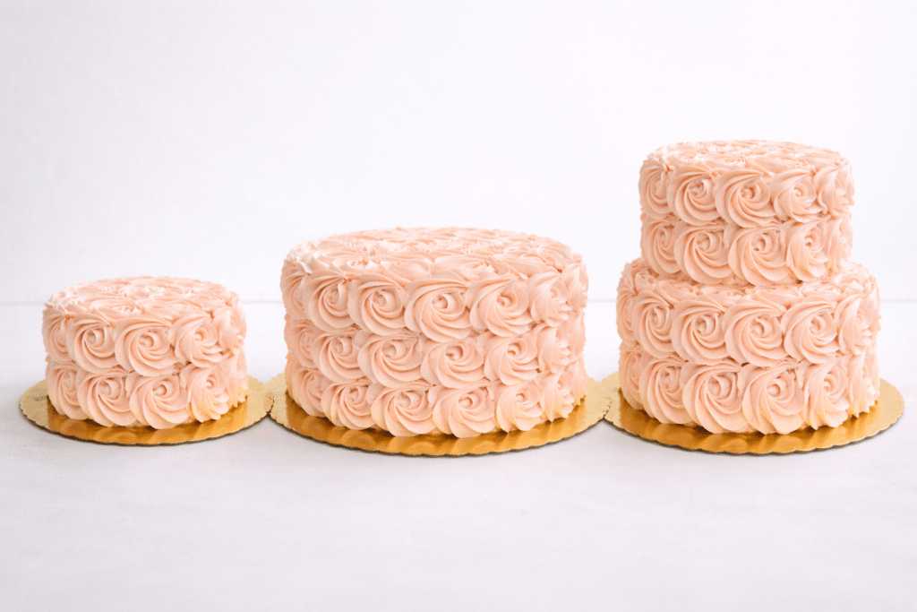 Roses Cake NYC sizes by crumblynyc