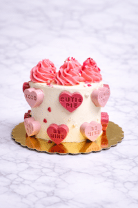 Mini Cake NYC by Crumbly Cafe & Bakery featuring a handcrafted Cutie Pie Mini Cake with smooth buttercream