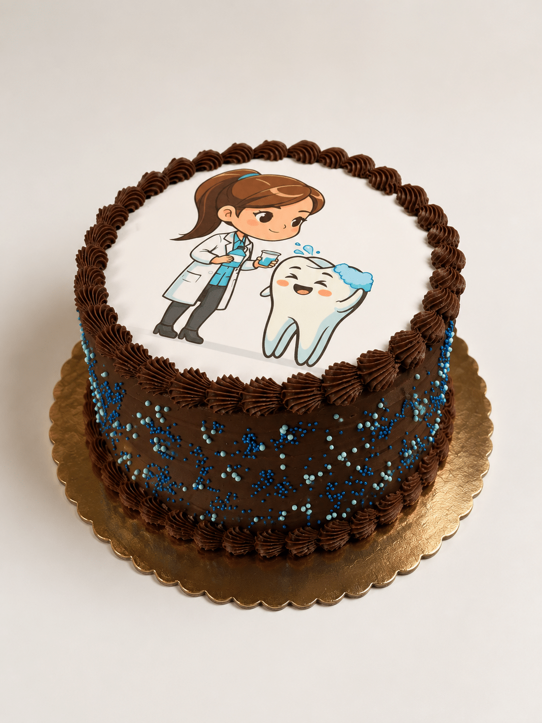 Photo Cake NYC by Crumbly Cafe & Bakery featuring a custom edible photo printed on a handcrafted celebration cake