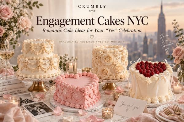 engagement cakes NYC CrumblyNYC